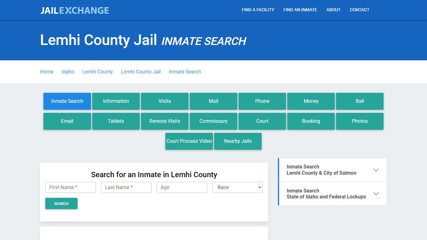 Lemhi County Jail, ID Inmate Search: Roster & Mugshots