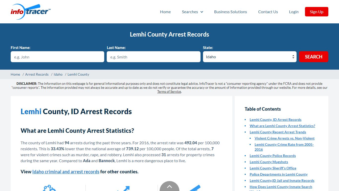 Lemhi County, ID Arrests, Mugshots & Jail Records - InfoTracer